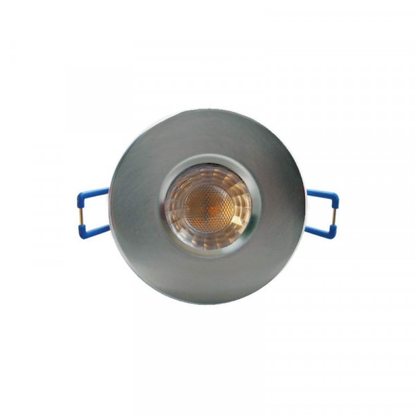 Ricoman Fire Rated I-Joint Brushed Chrome Core Downlight
