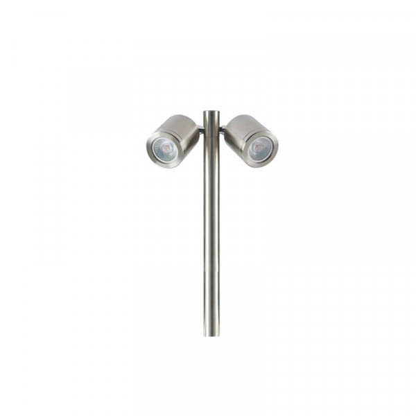 Low Voltage LED Twin Pole Spike Light Stainless Steel 3000K Collingwood