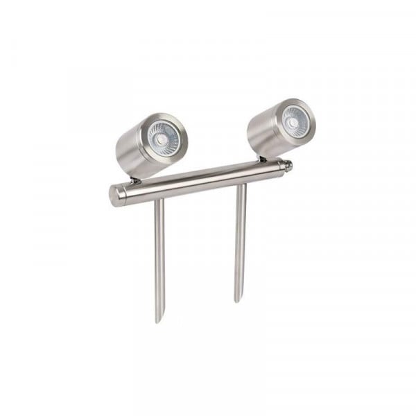 Low Voltage LED Twin Bar Spike Light Stainless Steel 2700K Collingwood