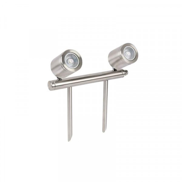 Low Voltage LED Twin Bar Spike Light Stainless Steel 3000K Collingwood