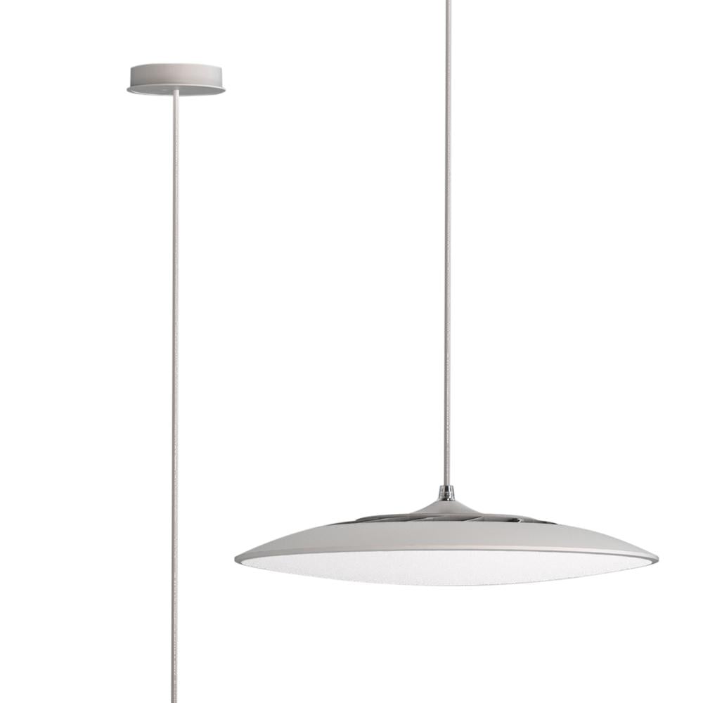 Slim LED Pendant 25cm Round 16W LED 4000K White Mantra
