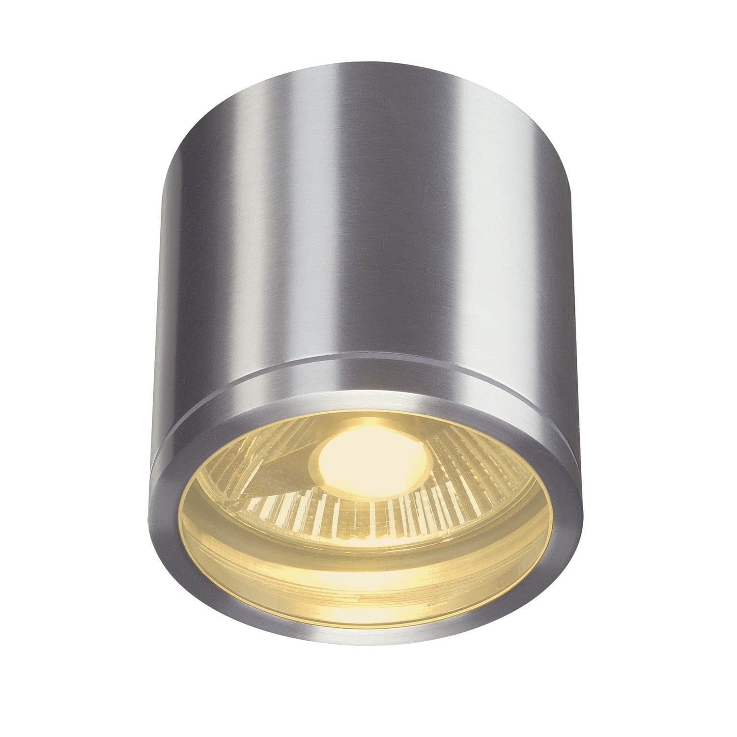 Rox Ceiling Out Qpar11 Outdoor Ceiling Light Brushed Aluminium IP44 SLV Lighting