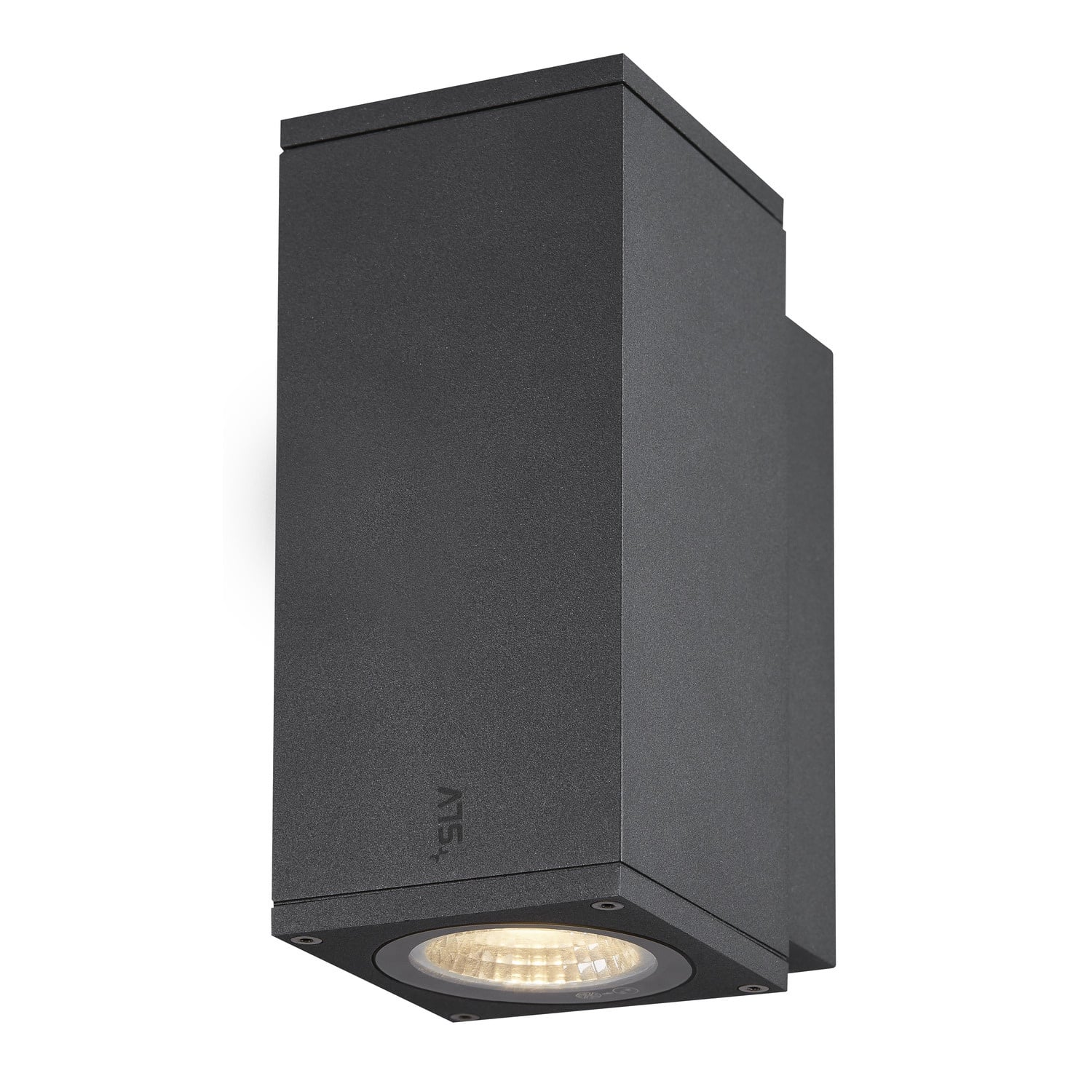 Enola Square S Single Outdoor LED Surface-Mounted Wall Light Anthracite SLV Lighting