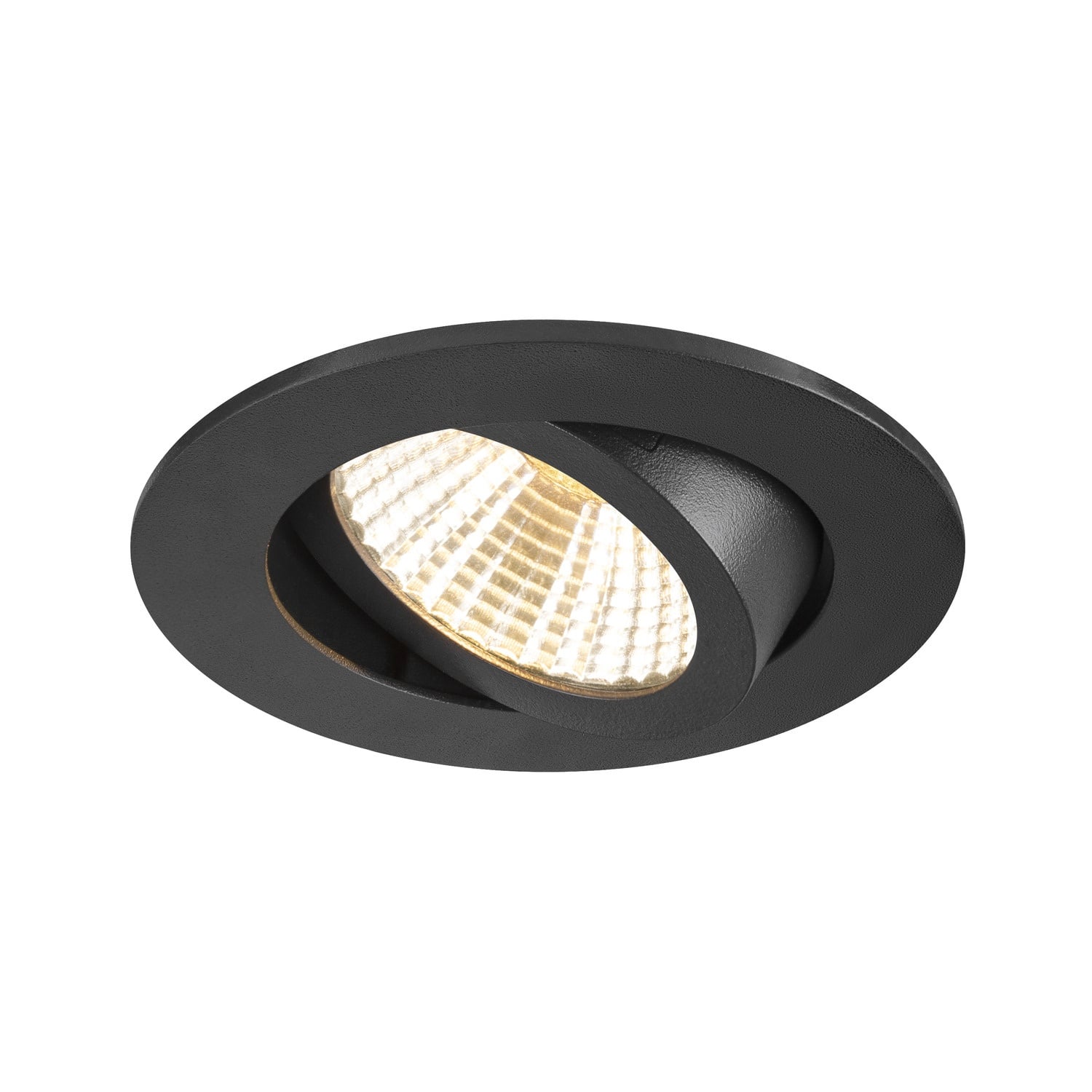 New Tria 68 Recessed Ceiling Light 1800-3000K 38 degrees IP20 Round Black SLV Lighting