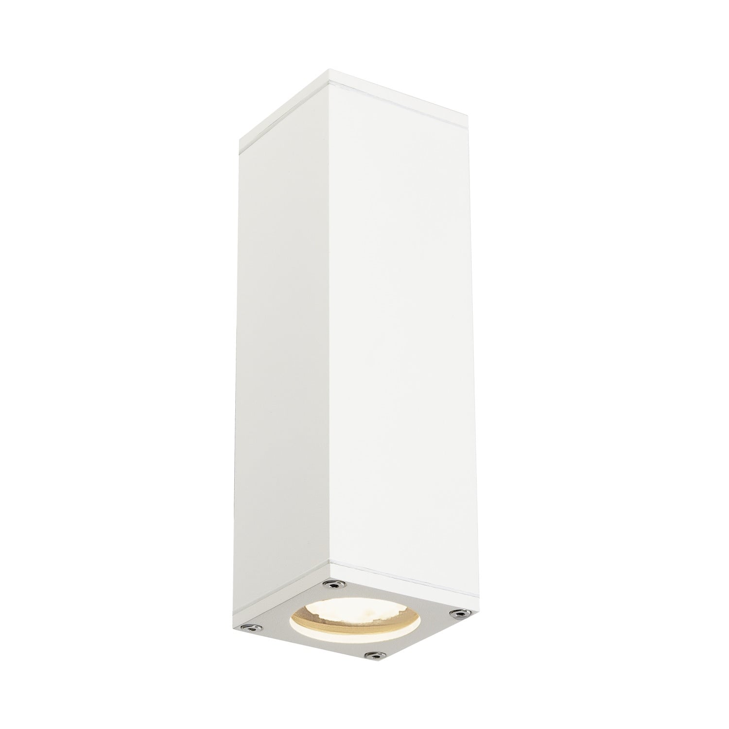 Theo Outdoor Wall Light GU10 IP44 Square Up/Down White SLV Lighting