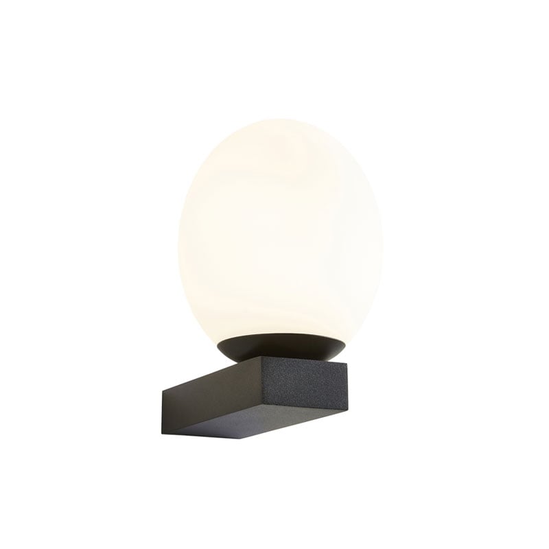 Bathroom LED Wall Light 3W Textured Black Forum Agios IP44