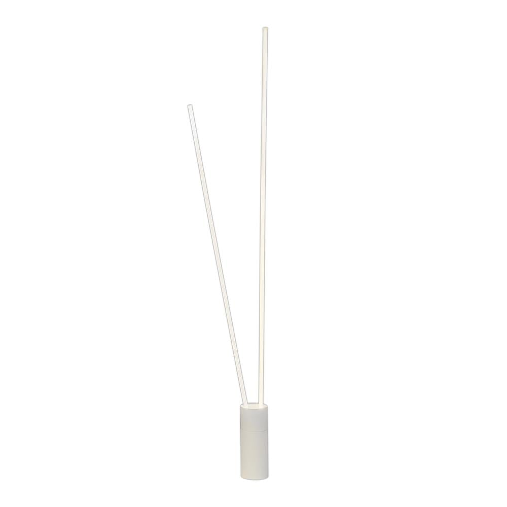Vertical 2 Light Floor Lamp 44W LED 3000K 2600lm Dimmable White Mantra