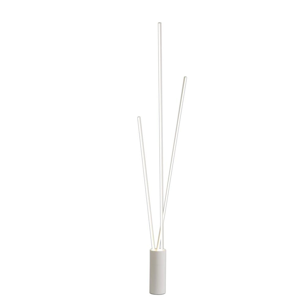 Vertical 3 Light Floor Lamp 60W LED 3000K 3600lm Dimmable White Mantra