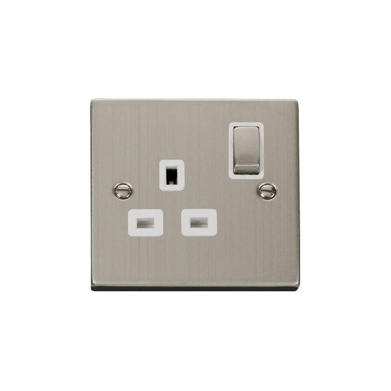 Click Deco 1 Gang 13A DP 'Ingot' Switched Socket Outlet