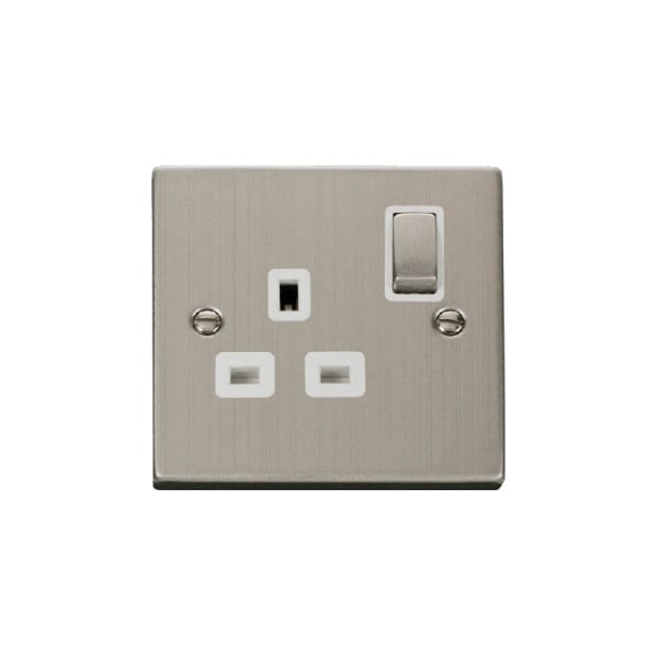 Click Deco 1 Gang 13A DP 'Ingot' Switched Socket Outlet