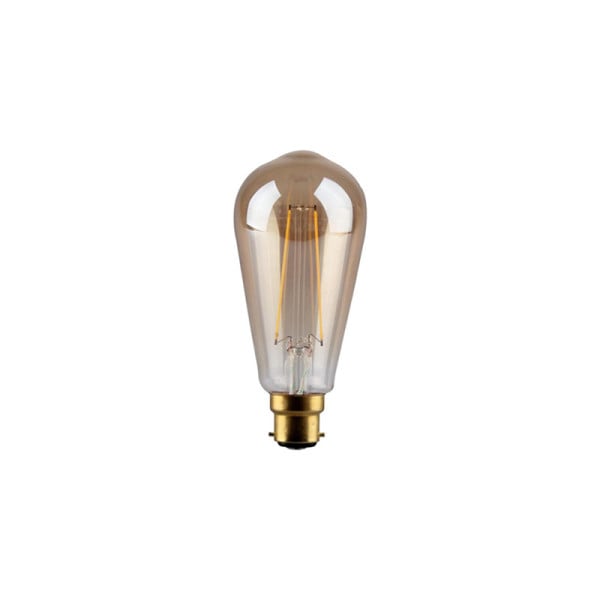 St64 Guide Light ST64 GLS B22 LED Filament Lamp 4W 2700K Kosnic | Downlights.co.uk