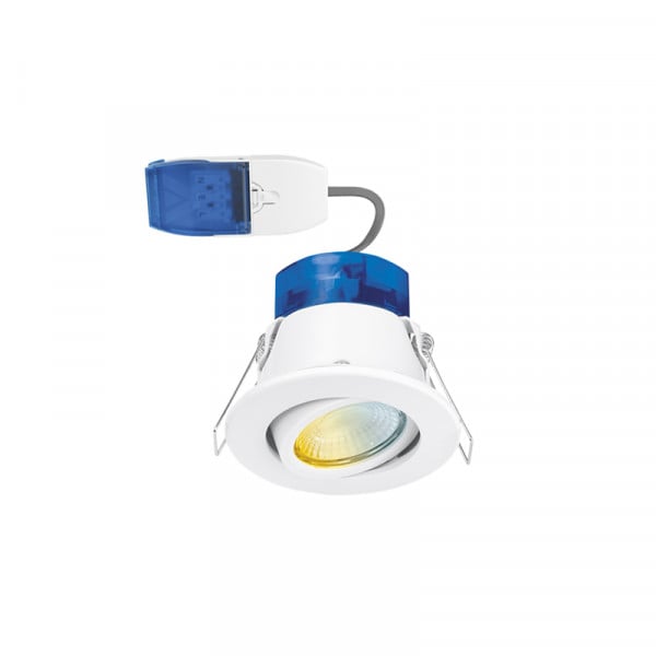 Aurora R6 Adjustable Fire Rated CCT & Wattage Switchable LED Downlights