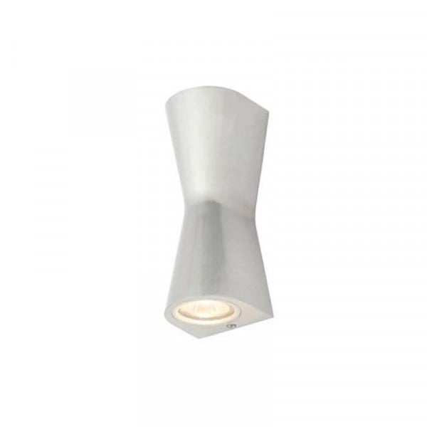 Forum Skye Double Cone Up/Down Wall Light Stainless Steel