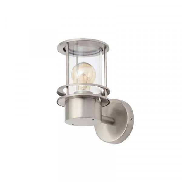 Forum Leonis Miners Style Wall Lantern Stainless Steel