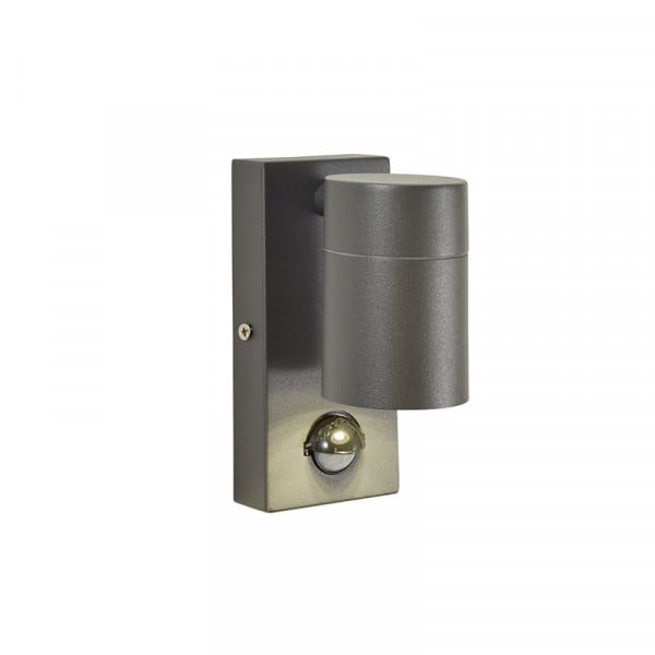 Wall Light GU10 with PIR Anthracite Forum Leto IP44