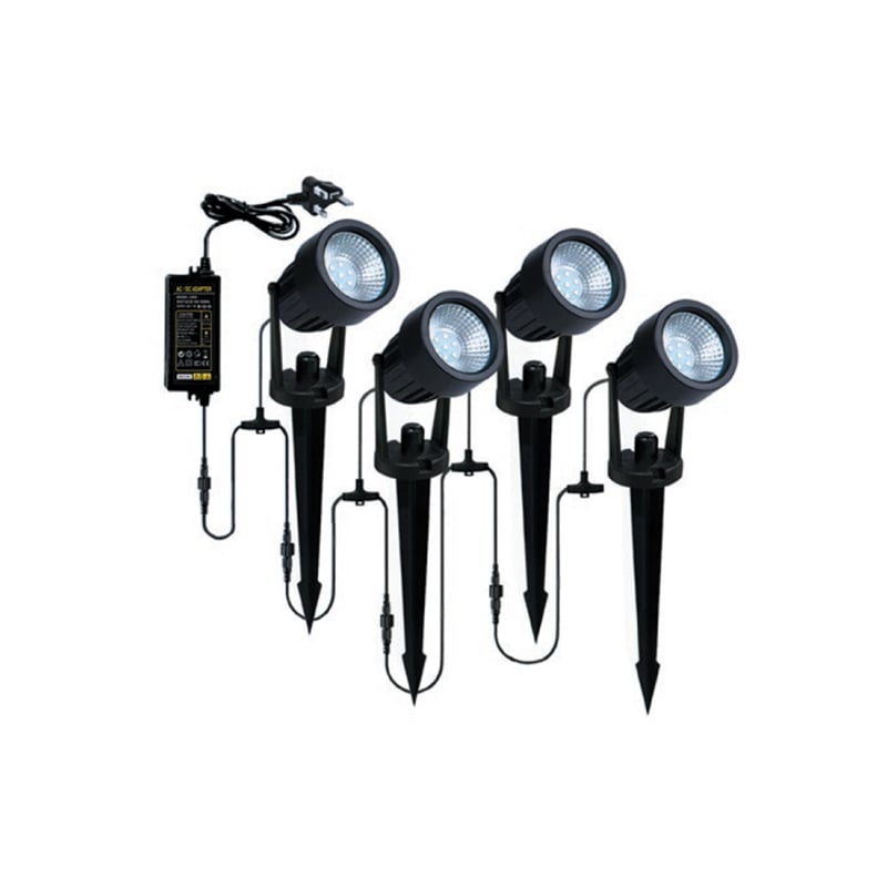 LED Spike Light 4x Kit with Tilt Heads IP65 Forum Lapin