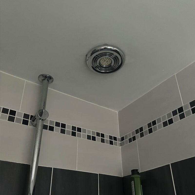 bathroom extractor fan downlight