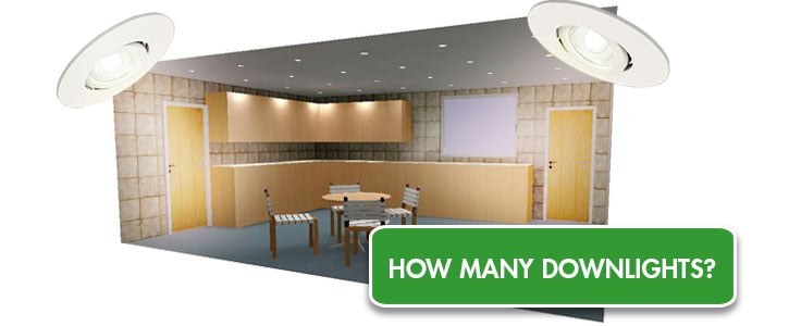 how many kitchen downlights?